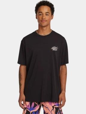 O'Neill O'Neill Retro Back Print T-Shirt férfi rövid ujjú póló fekete színben 1