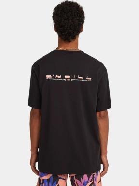 O'Neill O'Neill Retro Back Print T-Shirt férfi rövid ujjú póló fekete színben 3
