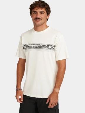 O'Neill O'Neill Logo Stripe T-Shirt férfi rövid ujjú póló fehér színben 1