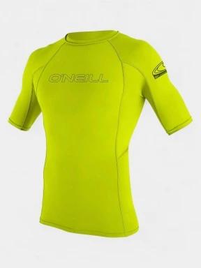 O'Neill Basic Skins S/S Rash Guard férfi rövid ujjú lycra zöld színben 1