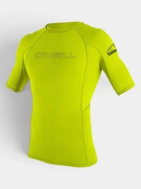 O'Neill Basic Skins S/S Rash Guard férfi rövid ujjú lycra zöld színben 1