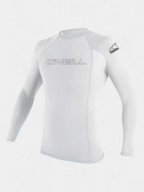 O'Neill Basic Skins L/S Rash Guard férfi hosszú ujjú lycra fehér színben 1