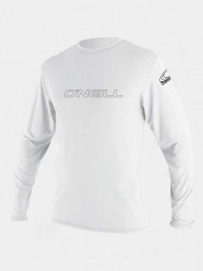 O'Neill Basic Skins L/S Sun Shirt férfi hosszú ujjú lycra fehér színben 1