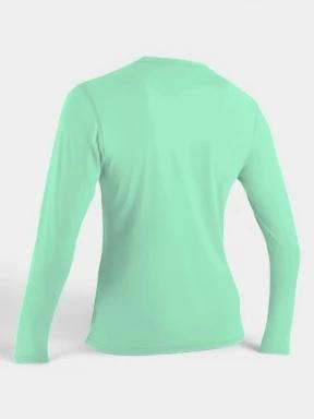 O'Neill Wms Basic Skins L/S Sun Shirt női hosszú ujjú lycra világoszöld színben 3