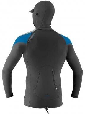 O'Neill Premium Skins O'Zone L/S Rash Guard w/Hood férfi hosszú ujjú lycra szürke színben 3