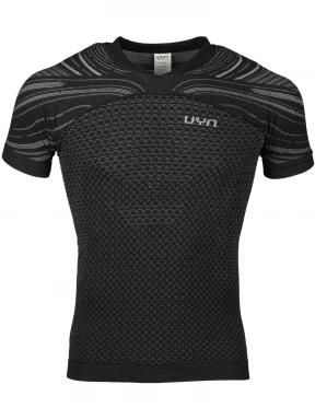 UYN Man Running Coolboost Shirt SH_SL férfi rövid ujjú sport póló fekete színben 1