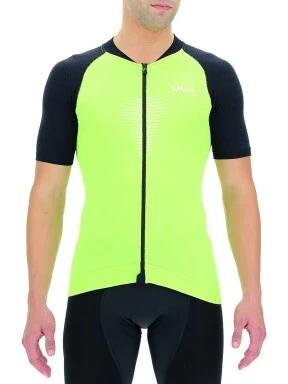 UYN Man Biking Granfondo Ow Shirt SH_SL férfi rövid ujjú sport póló fekete színben 1