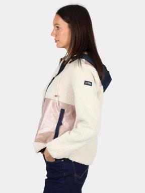 TBS Paulazip női kapucnis pulóver homok színben 3