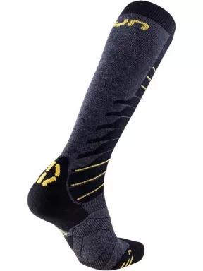 UYN Man Ski Ultra Fit Socks férfi sízokni szürke színben 3