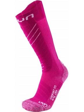 UYN UYN SKI COMFORT FIT LADY női sízokni magenta színben 1
