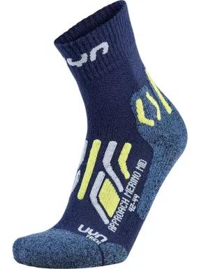 UYN Man Trekking Approach Merino Mid Socks férfi túrazokni kék színben 1