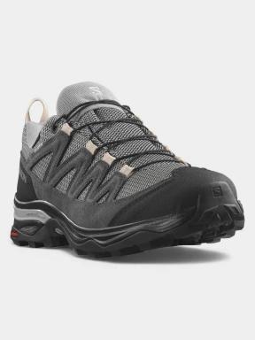 Salomon X Ward Leather Gtx W női vízhatlan túracipő szürke színben 1
