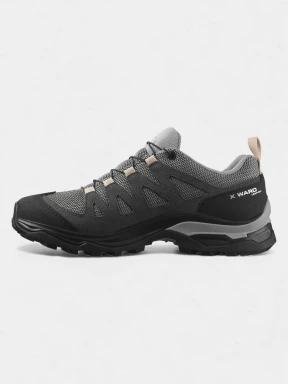 Salomon X Ward Leather Gtx W női vízhatlan túracipő szürke színben 3