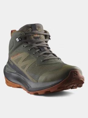 Salomon Elixir Activ Mid Gore-Tex férfi túrabakancs oliva színben 1