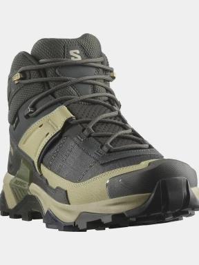 Salomon X Ultra 5 Mid GTX férfi túrabakancs zöld színben 1
