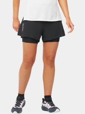 Salomon Sense Aero 2In1 Short W női sport rövidnadrág fekete színben 1