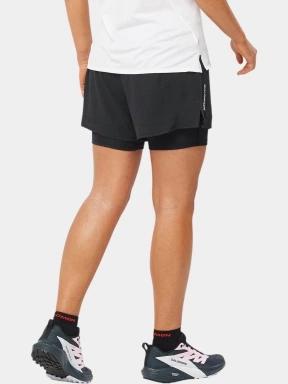 Salomon Sense Aero 2In1 Short W női sport rövidnadrág fekete színben 3