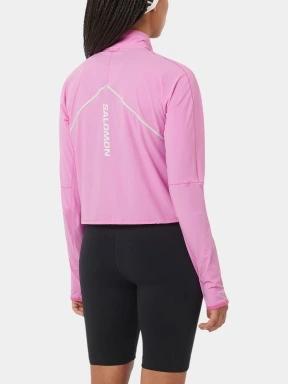 Salomon Sense Aero Hybd Cp Plvr W női pulóver magenta színben 3