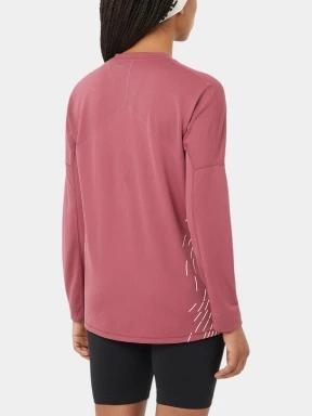 Salomon Sense Aero LS Tee Gfx W női hosszú ujjú sport póló bordó színben 3