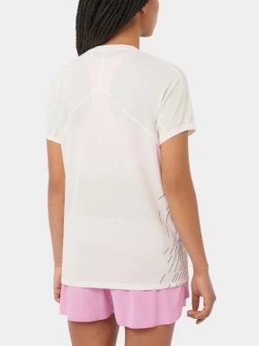 Salomon Sense Aero SS Tee Gfx W női rövid ujjú sport póló fehér színben 3