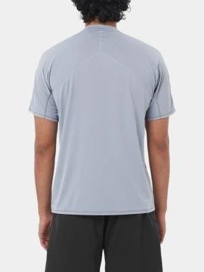 Salomon Sense Aero Ss Tee Gfx M férfi rövid ujjú sport póló szürke színben 3