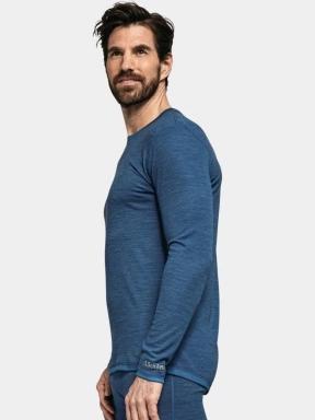 Schöffel Merino Sport Shirt 1/1 Arm M férfi aláöltöző felső kék színben 3