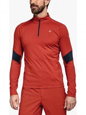 Schöffel Longsleeve Glatthorn M férfi polár pulóver piros színben 1
