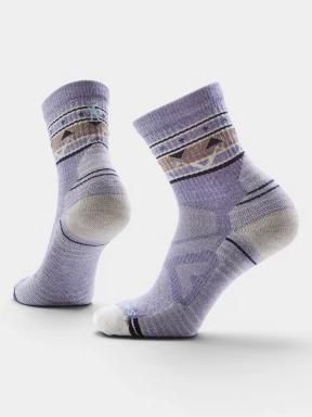Smartwool Women's Hike Light Cushion Zig Zag Valley Mid Crew Socks női túrazokni lila színben 1