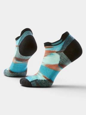 Smartwool Women's Run Targeted Cushion Brushed Print Low Ankle Socks női sportzokni kék színben 1
