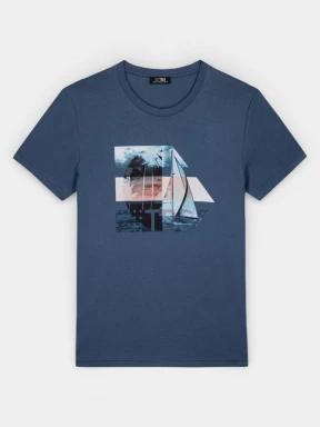 TBS Tereltee férfi rövid ujjú póló kék színben 1