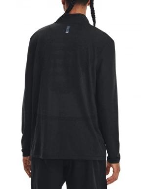 Under Armour UA Seamless Stride 1/4 Zip férfi pulóver fekete színben 3