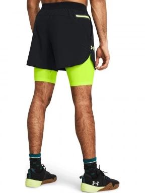 Under Armour UA Peak Woven 2in1 Sts férfi sport rövidnadrág sárga színben 3