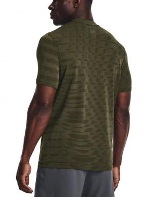 Under Armour Ua Seamless Novelty Ss férfi rövid ujjú sport póló oliva színben 3