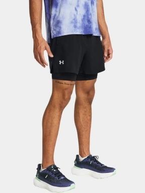 Under Armour UA Launch 5'' 2-in-1 Shorts női sport rövidnadrág fekete színben 1