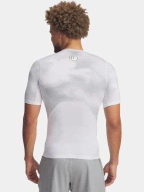 Under Armour UA HG Armour Printed SS férfi rövid ujjú sport póló szürke színben 3