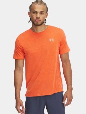 Under Armour UA Launch Camo Shortsleeve férfi rövid ujjú sport póló piros színben 1