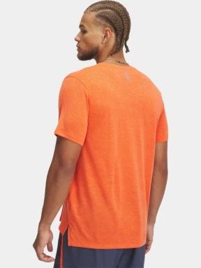 Under Armour UA Launch Camo Shortsleeve férfi rövid ujjú sport póló piros színben 3