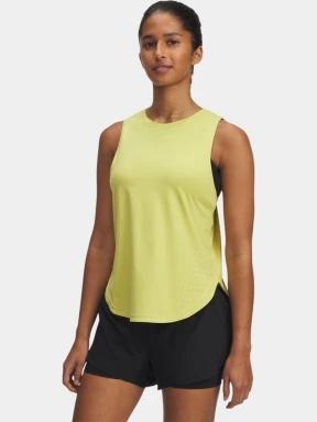 Under Armour UA Launch Elite Tank női ujjatlan sport póló sárga színben 1