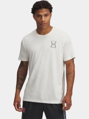 Under Armour UA Run 96 Shortsleeve férfi rövid ujjú sport póló fehér színben 1