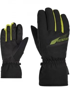 Ziener Gordan As® Glove ski alpine férfi síkesztyű fekete színben 1