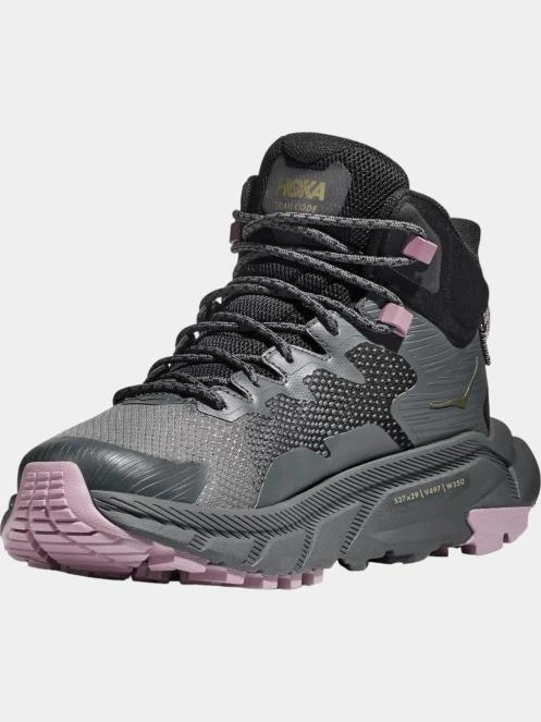 Hoka Trail Code GTX női túrabakancs szürke színben 4