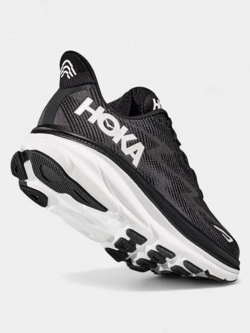 Hoka Clifton 9 női aszfalt futócipő fekete színben 6