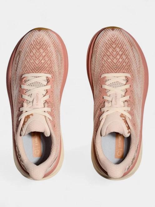 Hoka Clifton 9 női aszfalt futócipő rózsaszín színben 8