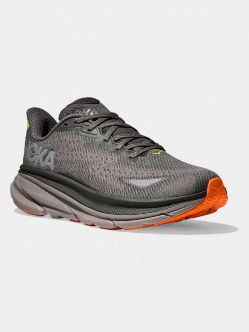 Hoka Clifton 9 GTX férfi aszfalt futócipő szürke színben 2