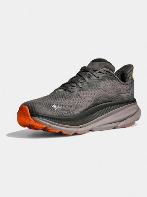 Hoka Clifton 9 GTX férfi aszfalt futócipő szürke színben 5