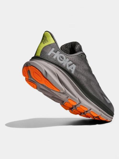 Hoka Clifton 9 GTX férfi aszfalt futócipő szürke színben 6