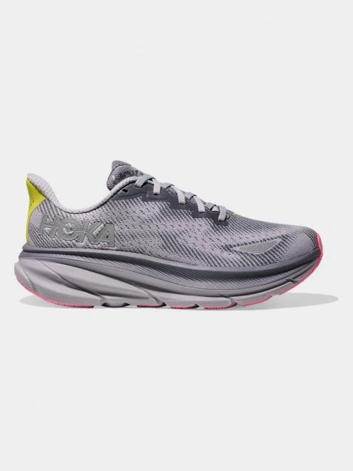 Hoka Clifton 9 GTX női aszfalt futócipő szürke színben 3