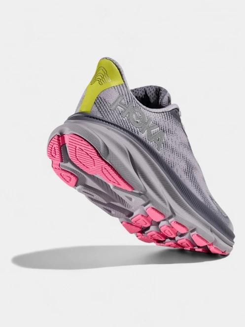 Hoka Clifton 9 GTX női aszfalt futócipő szürke színben 6