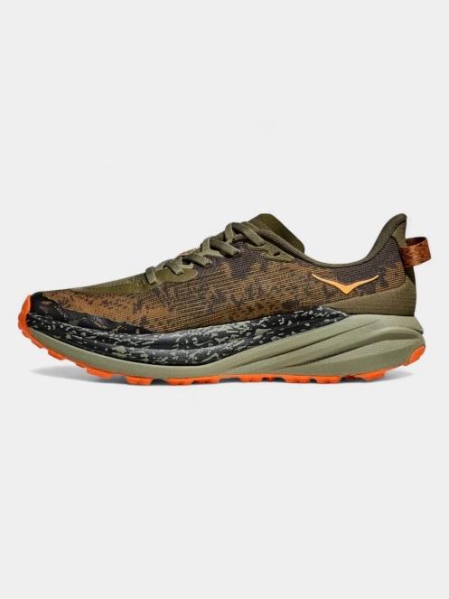 Hoka Speedgoat 6 férfi terepfutó cipő oliva színben 4