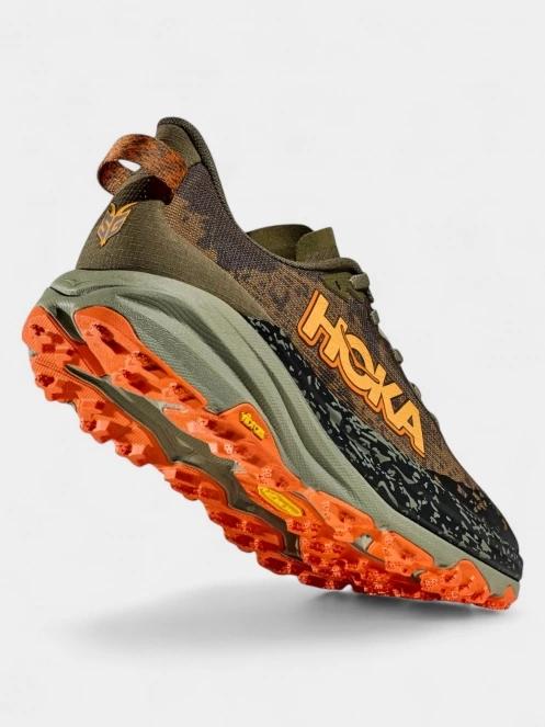 Hoka Speedgoat 6 férfi terepfutó cipő oliva színben 6